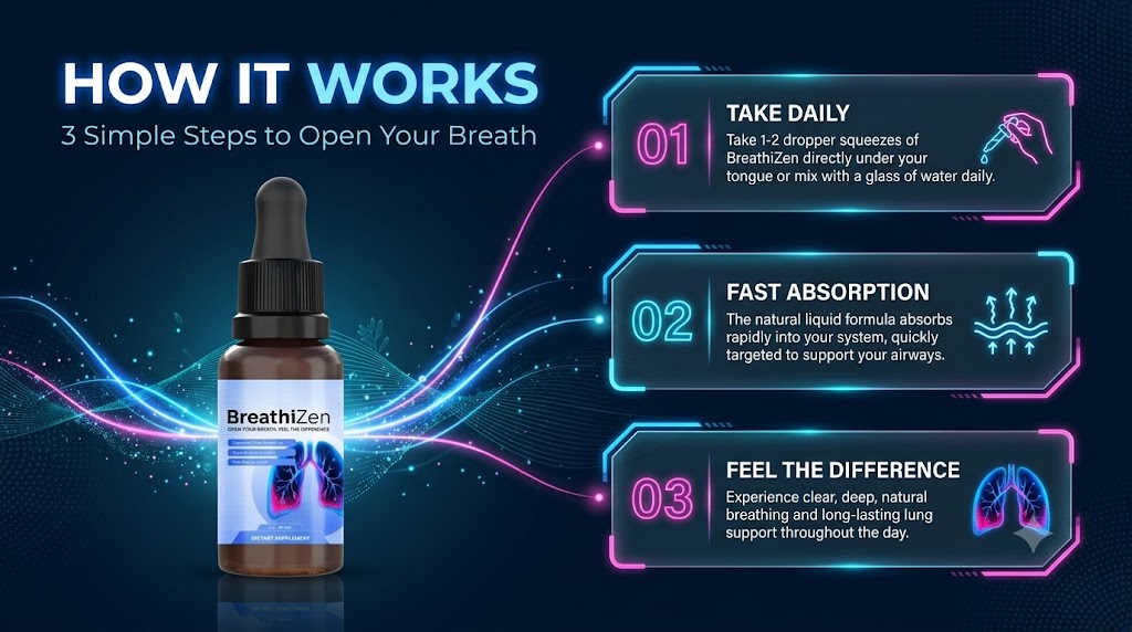How BreathiZen Works — 3 Steps